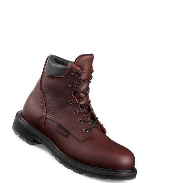 Red Wing SuperSole® 2.0 6-inch Men's Safety Boots Burgundy | ZA 285FDN